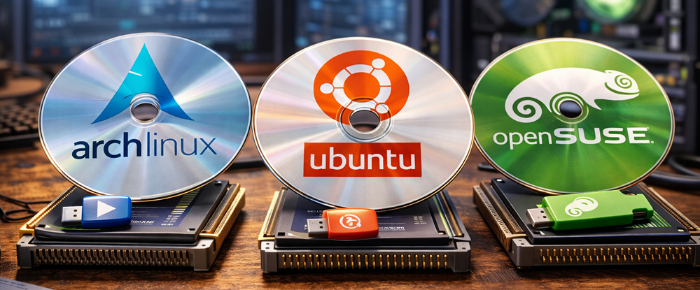 Arch, Ubuntu und openSUSE im Vergleich