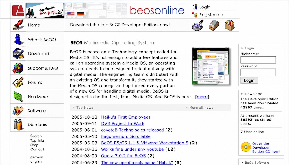 BeOS Screenshot