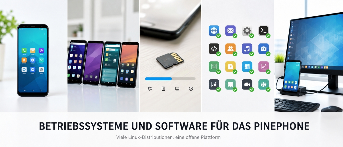 Betriebssysteme und Software für das PinePhone