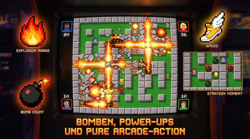 Grafik und Präsentation von BomberClone