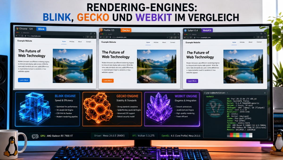 Rendering-Engines und ihre Linux-Eigenheiten