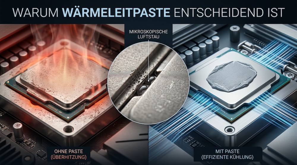 CPU-Kühlung: Wärmeleitpaste richtig auftragen