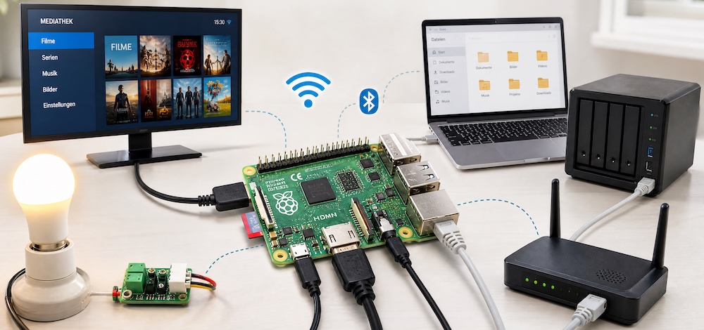 Diverse Geräte mit dem Raspberry Pi verbinden