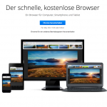 Screenshot der Webseite von Google Chrome