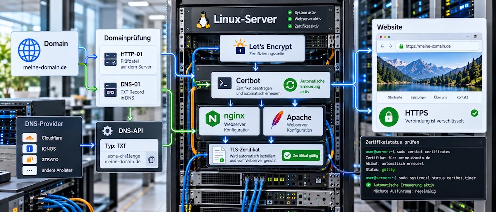 Let’s Encrypt: TLS-Zertifikate automatisiert einrichten und sicher verwalten