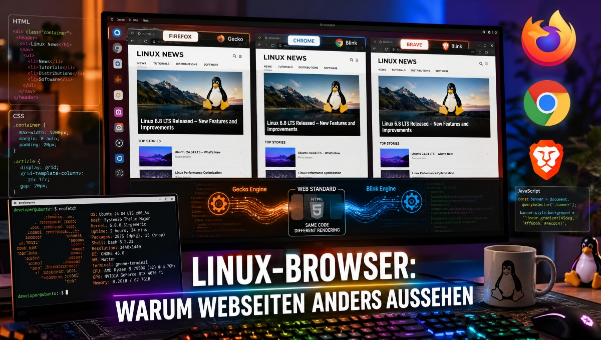 Warum Linux-Browser unterschiedlich auf Webplattformen reagieren