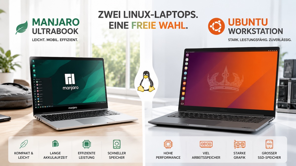 Zwei neue Linux Laptops
