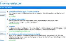 linux-sevenler.de Webseiten Screenshot
