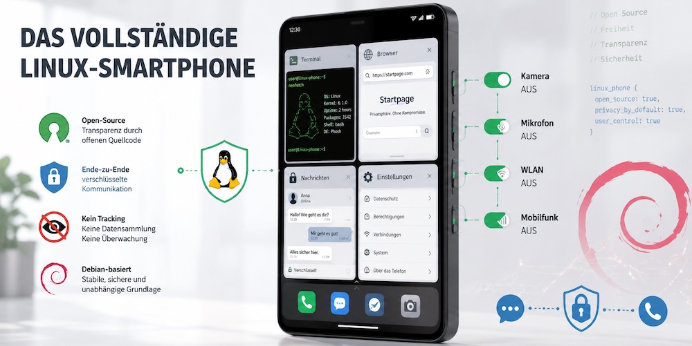 Vollständiges Linux-Smartphone mit Librem 5 von Purism