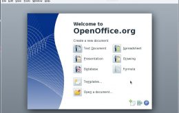 Startbildschirm von OpenOffice für Linux