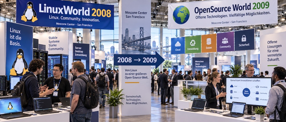 Linux World Expo wird ab 2009 zur OpenSource World Conference