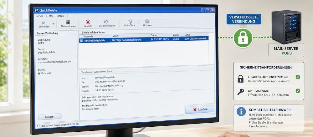 Sicherheit und Grenzen von QuickDelete 3.1