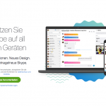 Screenshot der Webseite skype.com