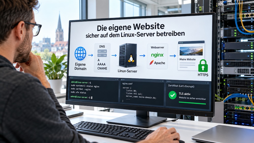 Eigene Website auf dem Linux-Server: Domain, DNS und Webserver richtig einrichten