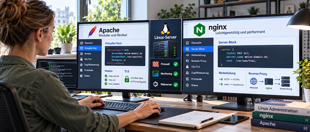 Webserver-Konfiguration unter Linux: nginx und Apache optimal einrichten