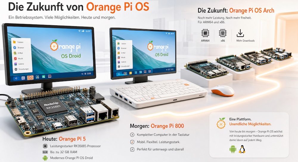 Wie es perspektivisch gesehen mit Orange Pi OS weitergeht
